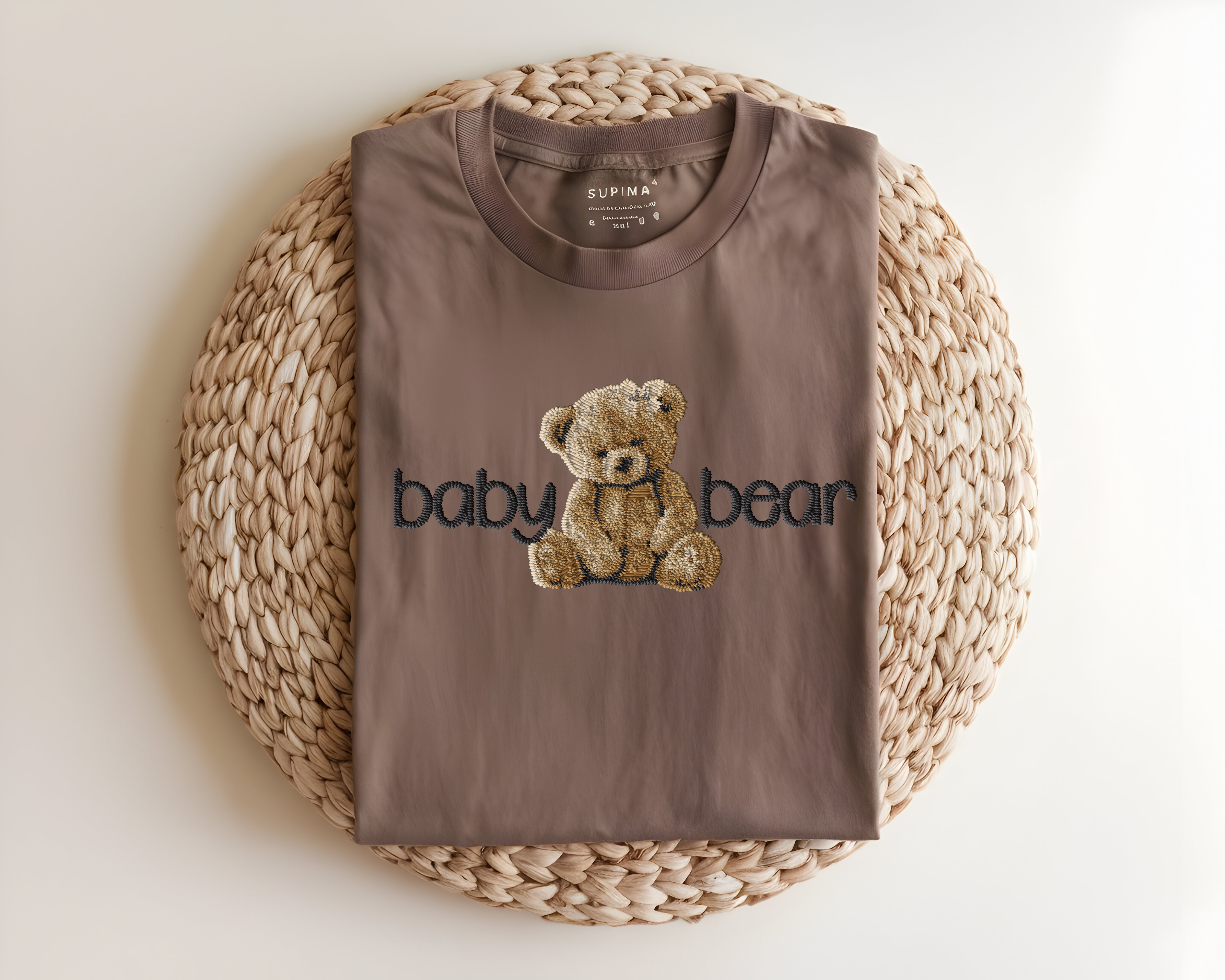 Baby Bear - Embroidery Style DTF