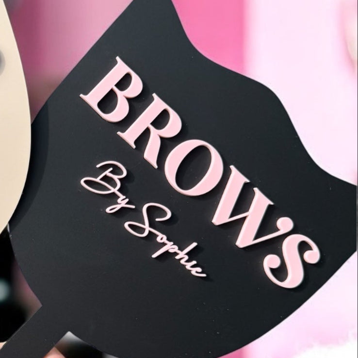 Wording BROWS - Social Media Beauticians Face Paddle