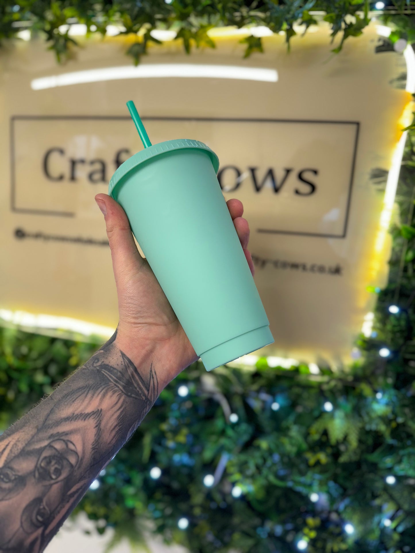 24 oz Cold Cup - Light Green 2