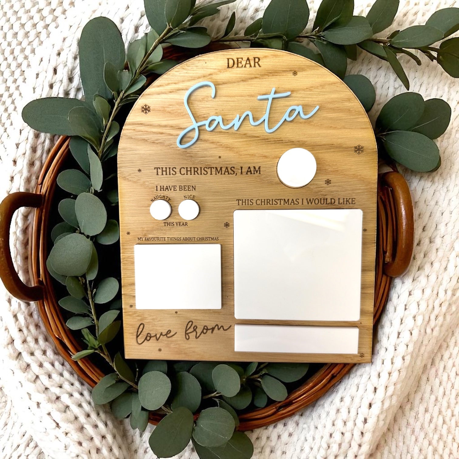 Dear Santa Wishlist Board