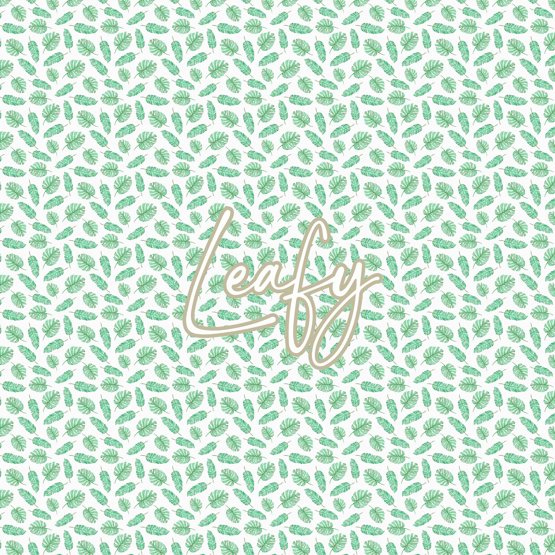 Printed Vinyl - Leafy