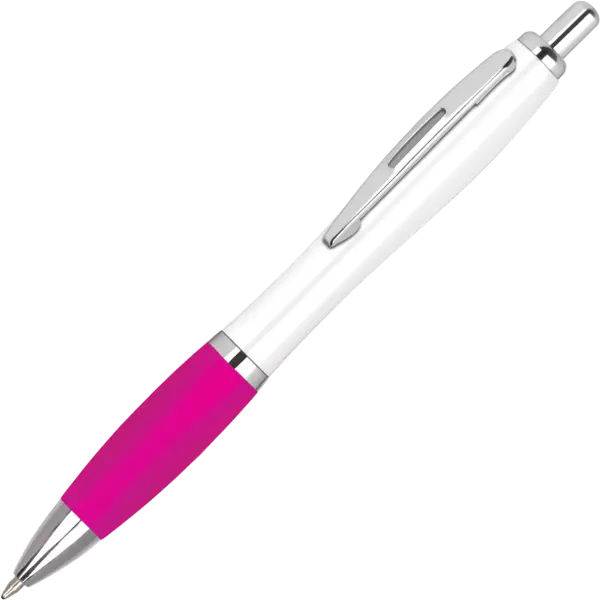 Custom PrintedContour Ballpoint Pen Black Ink - Black Magenta