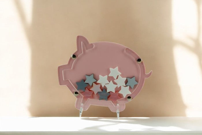 Reward Piggy Bank Drop Box with FREE feet - Acrylic