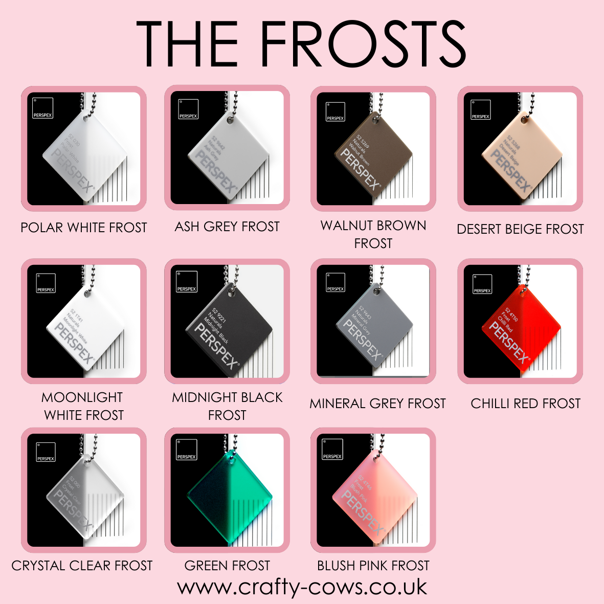 Freestanding Acrylic Square - 100mm - Acrylic