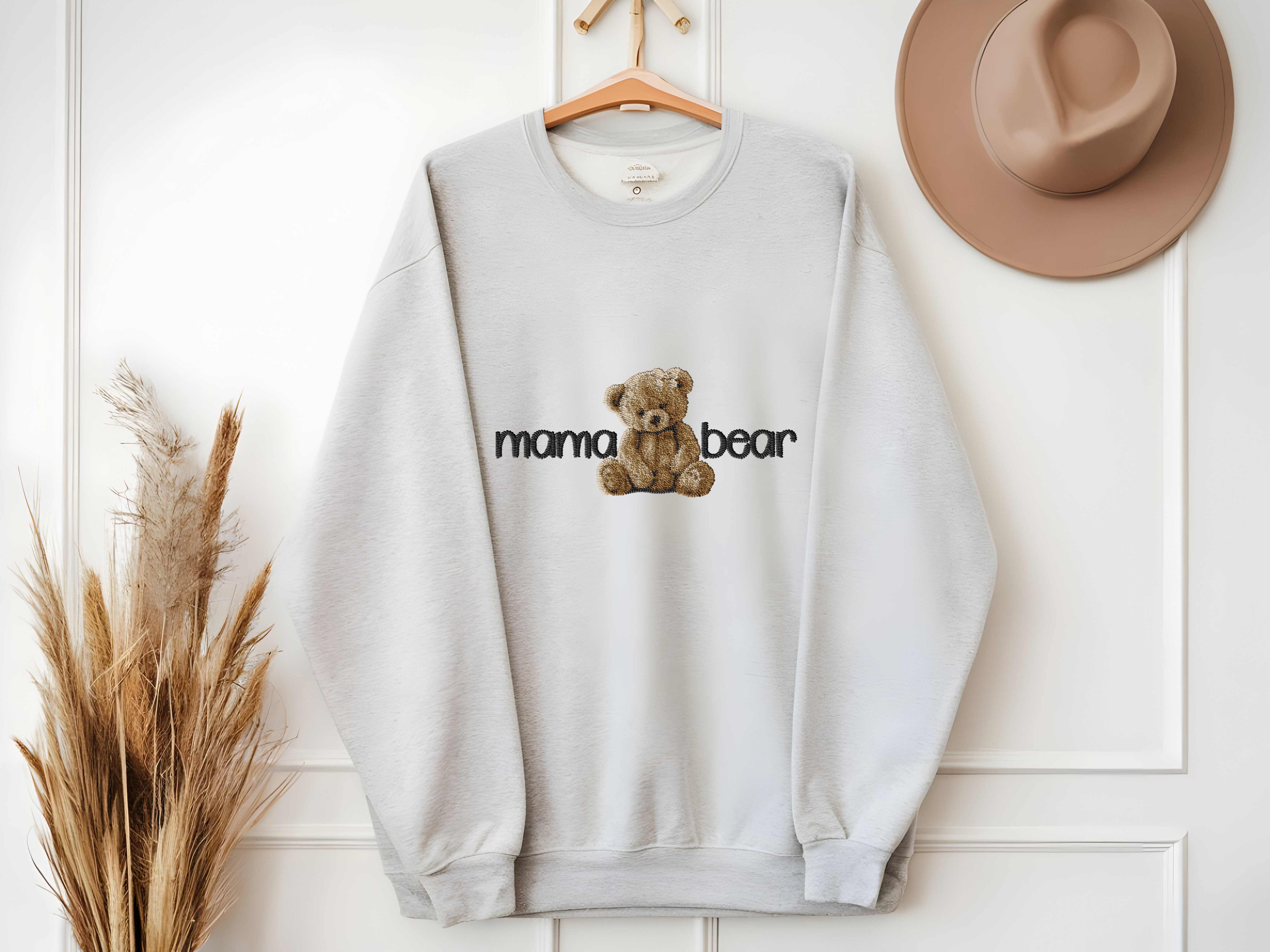 Mama Bear - Embroidery Style DTF