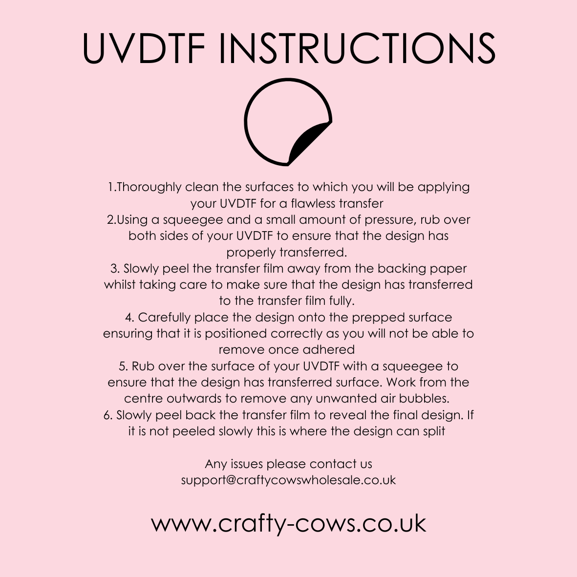 UVDTF For Acrylic Bow