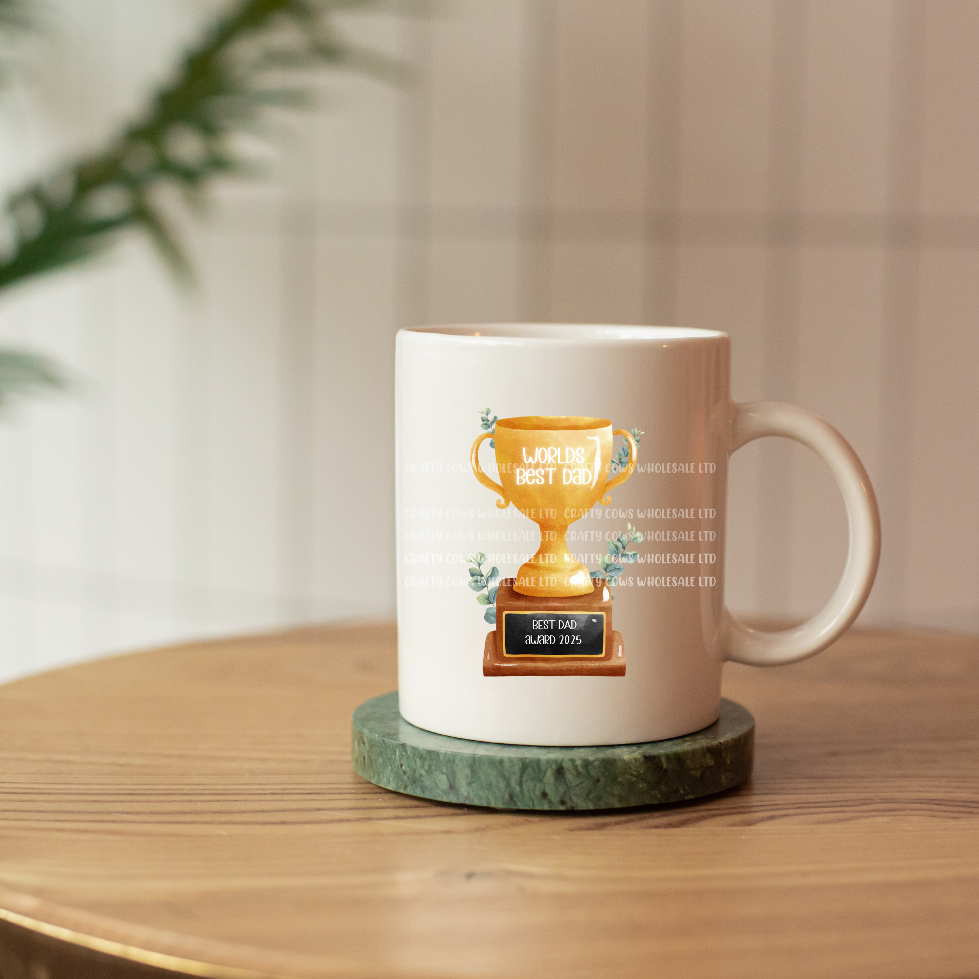 Fathers Day Worlds Best Dad Trophy UVDTF