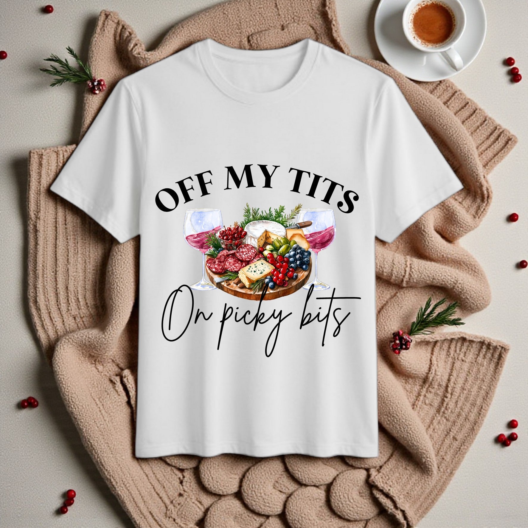 Off my T**s On Picky Bits Black DTF