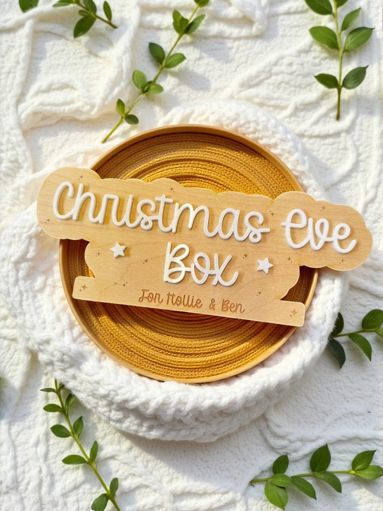 Personalised Christmas Eve Box Plaque