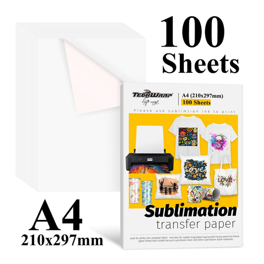 Sublimation Paper 8.3"x 11.7" for Inkjet Printer with Sublimation Ink 100g (100sheets) × 10